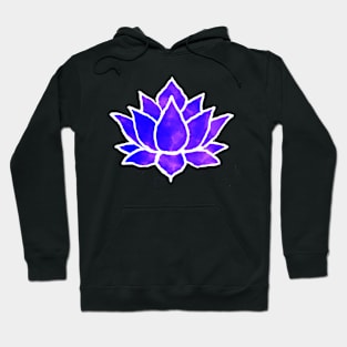Watercolor lotus flower Hoodie